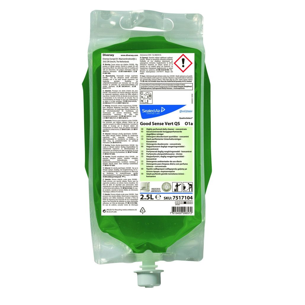 Detergent odorizant Good Sense Vert QS Diversey 2.5L Diversey imagine 2022 depozituldepapetarie.ro